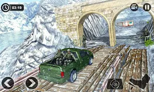 Offroad Army Cargo Driving Mis Schermafbeelding 1