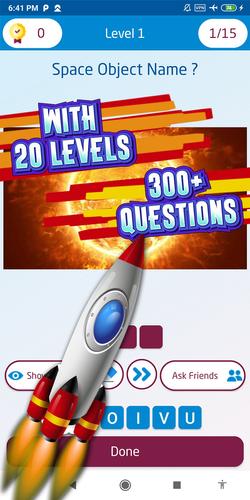 space quiz games Captura de pantalla 2