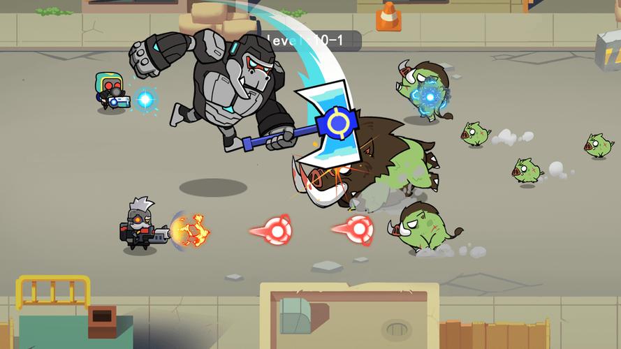Merge Mech vs. Zombie Brawl スクリーンショット 3