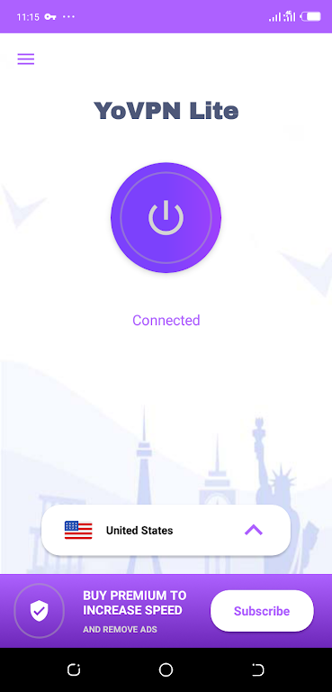 YoVPN-LITE, The Free fastest and most secured VPN স্ক্রিনশট 0