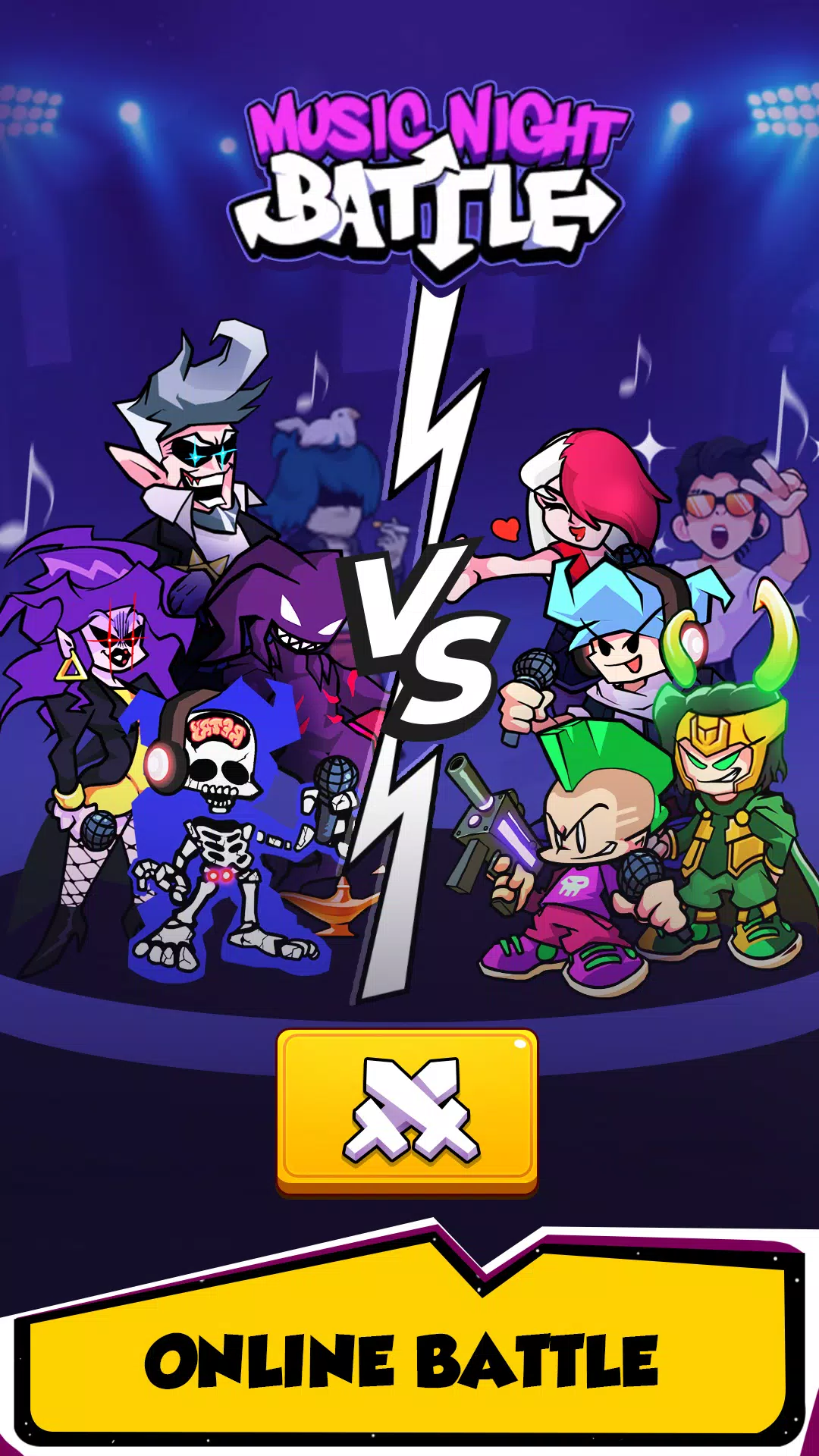 Music Night Battle Captura de pantalla 1