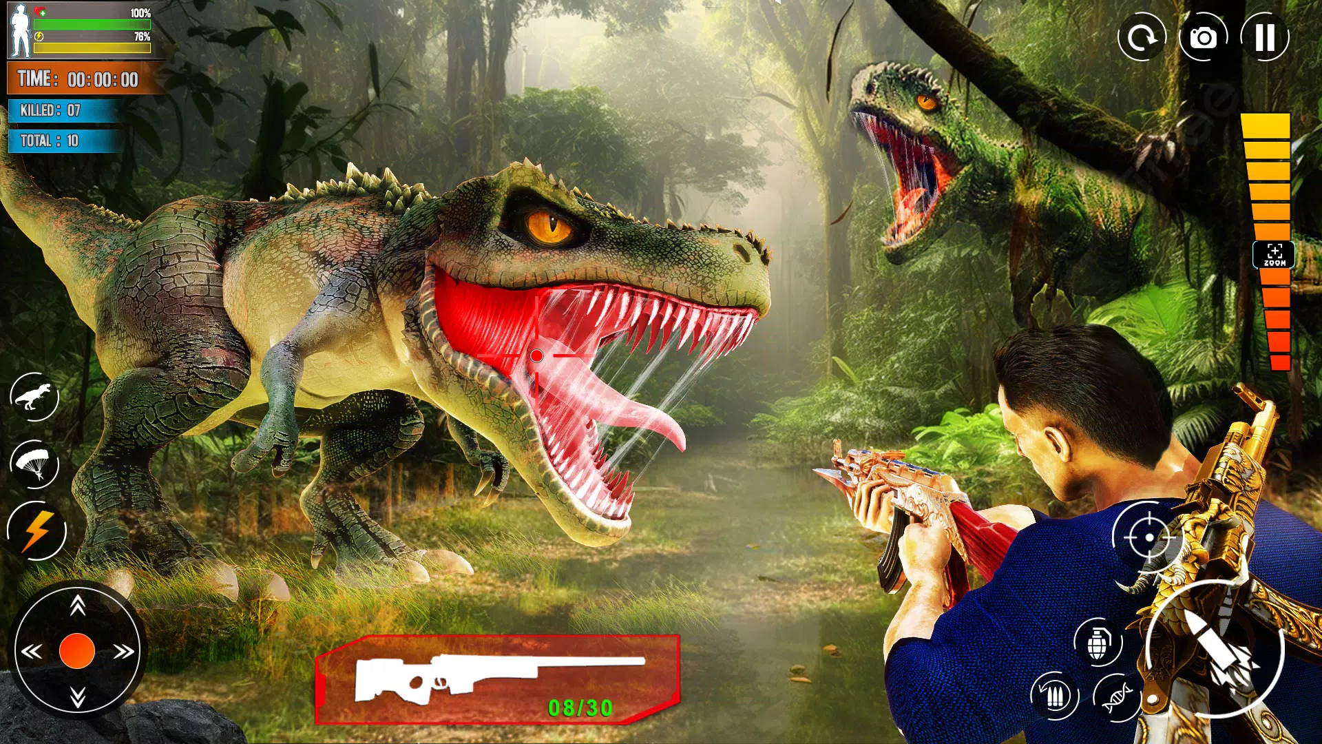 Wild Dinosaur Hunting Games Tangkapan skrin 3
