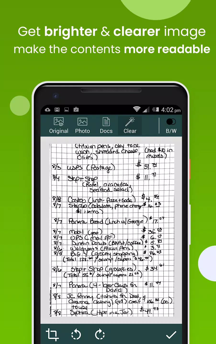 Clear Scan - PDF Scanner App Schermafbeelding 2