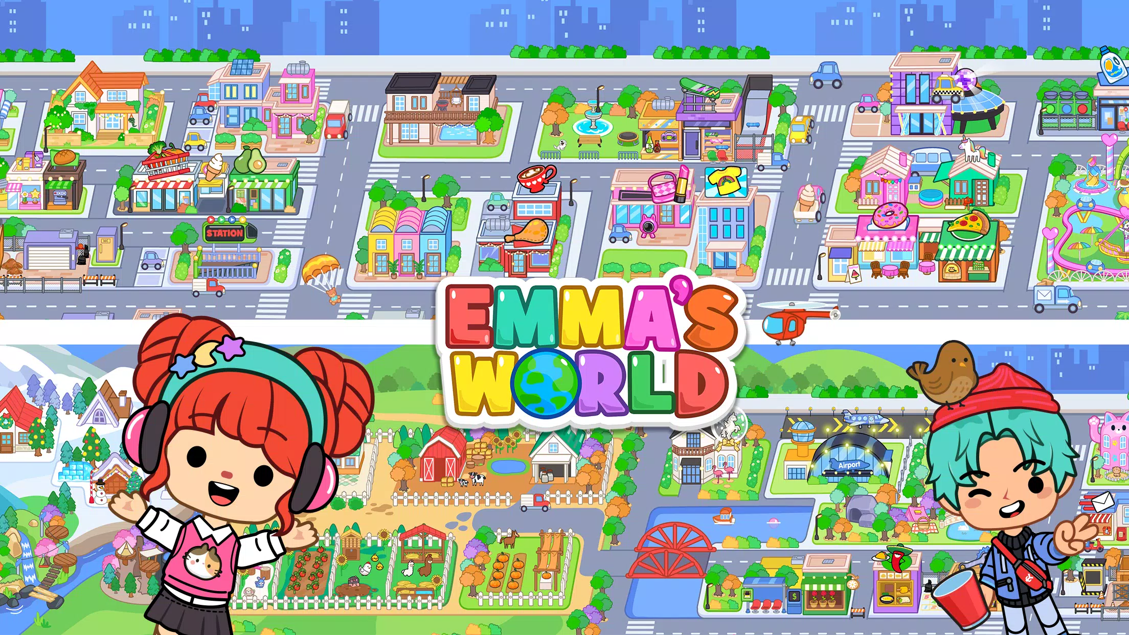 Emma's World - Town & Family Captura de pantalla 1