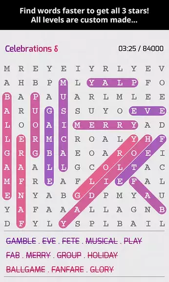 Super Word Search Puzzles Captura de pantalla 0