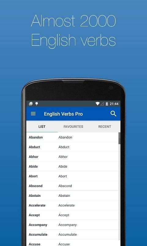 English Verb Conjugator Pro Capture d'écran 3