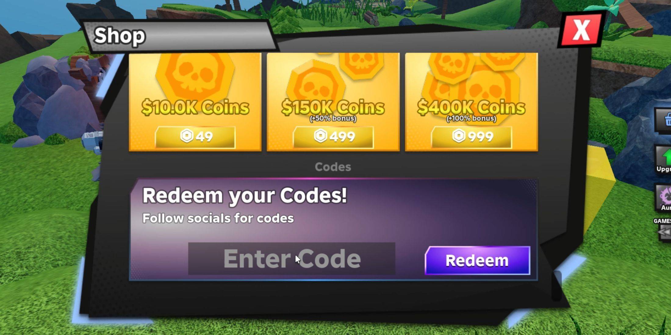 Redeeming Codes Image