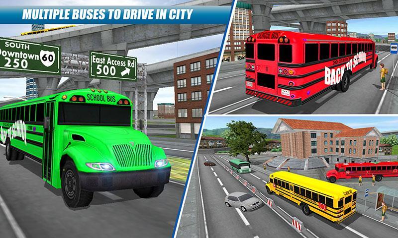 School Bus Driving Game स्क्रीनशॉट 3