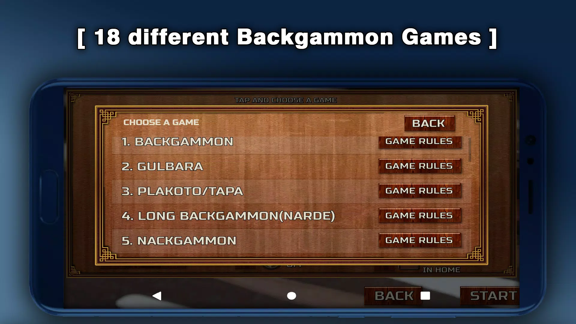 Backgammon Games : +18 Captura de tela 1