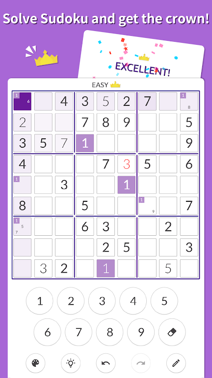 Sudoku Kingdom - Sudoku puzzle Schermafbeelding 0