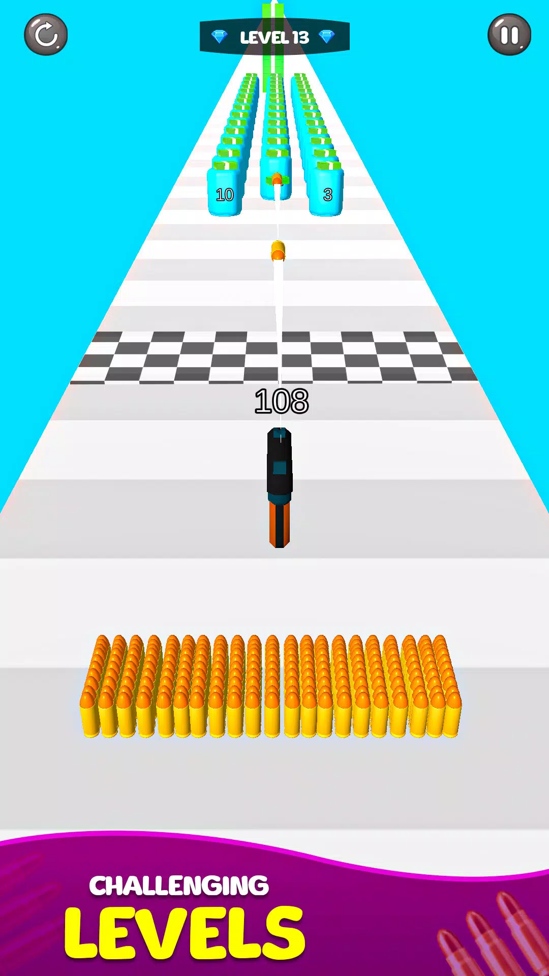 Schermata Merge Bullet Army Game Run 3D 2