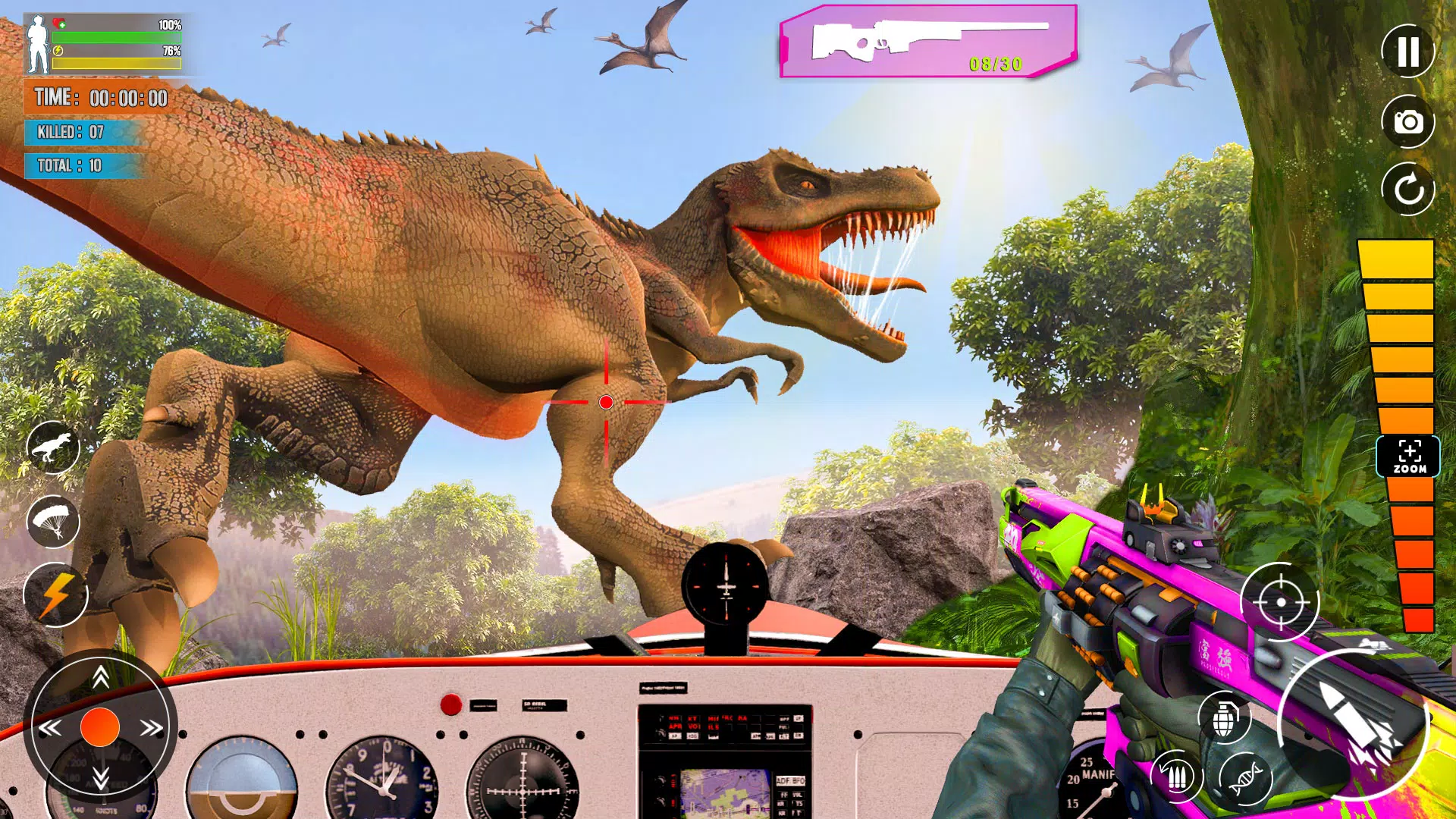 Wild Dinosaur Hunting Games Tangkapan skrin 2