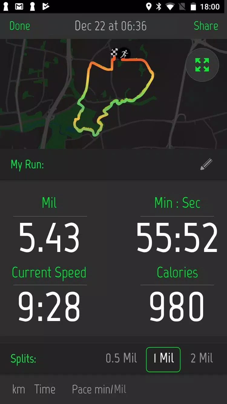 Running Distance Tracker + Captura de tela 2