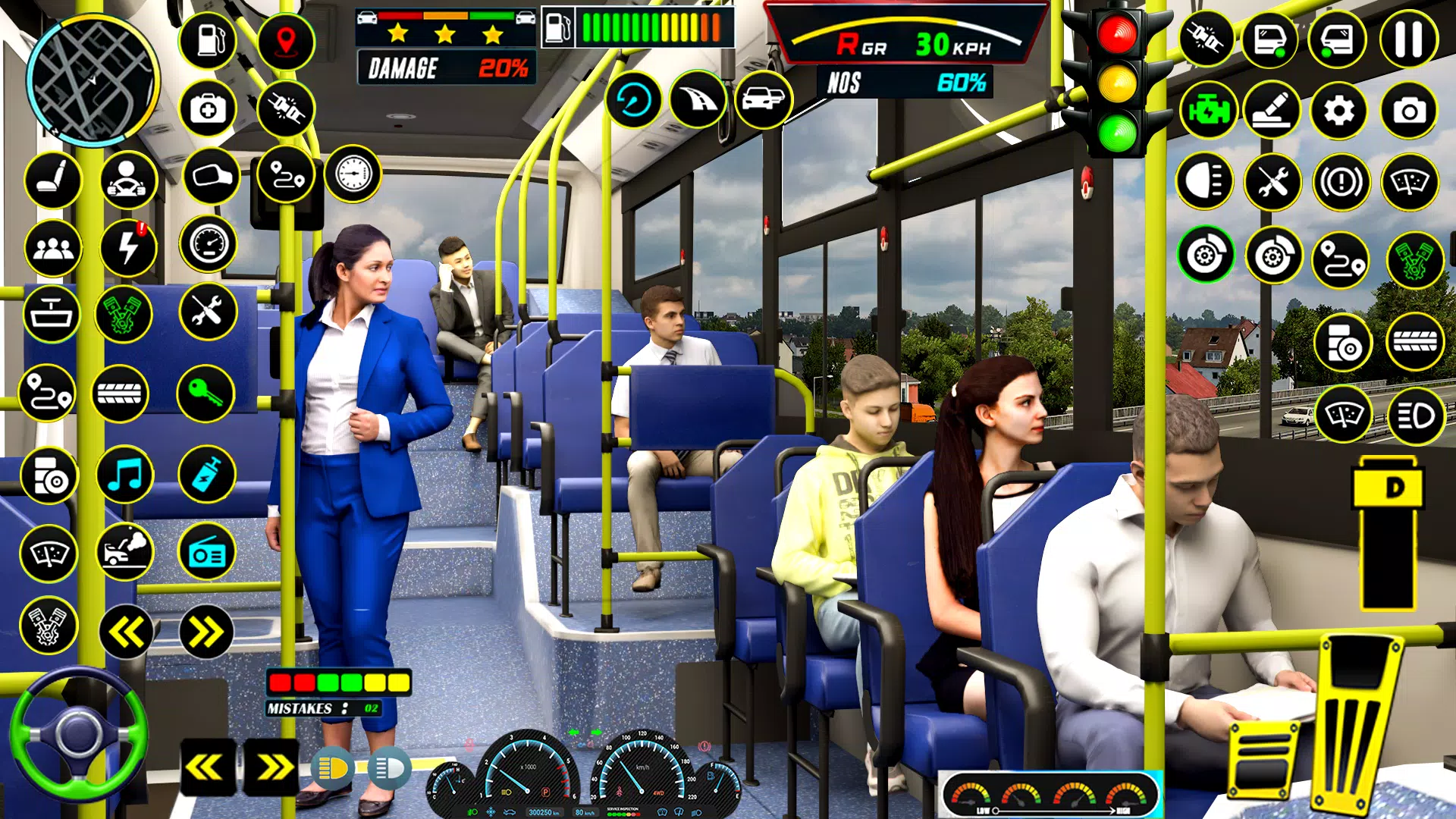 Bus Games City Bus Simulator Captura de tela 1