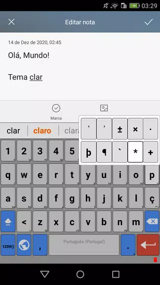 Portuguese for AnySoftKeyboard Tangkapan skrin 2