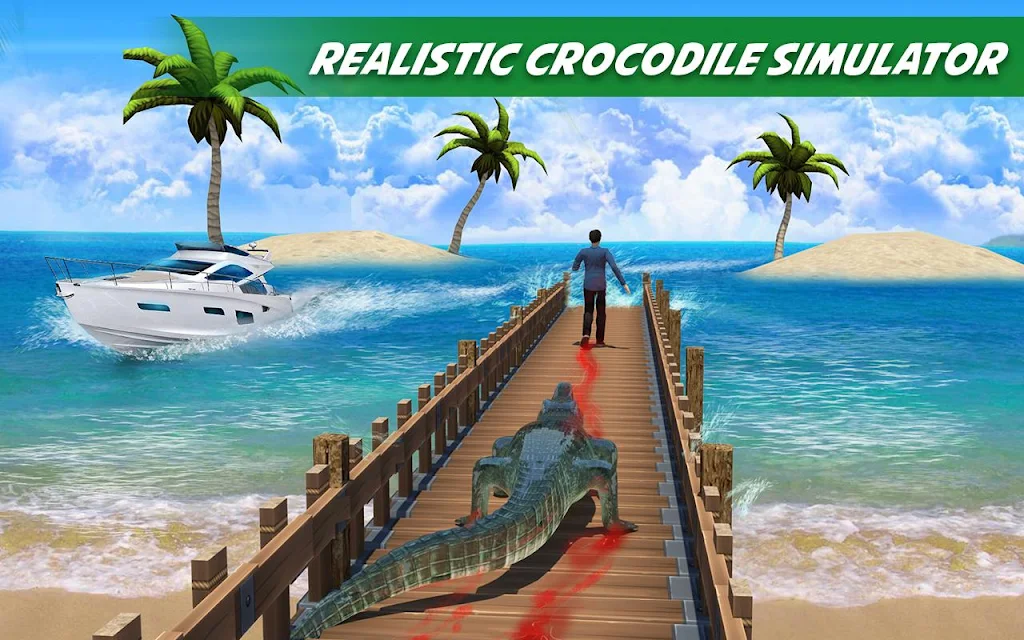 Crocodile Attack Animal Sim Ảnh chụp màn hình 1