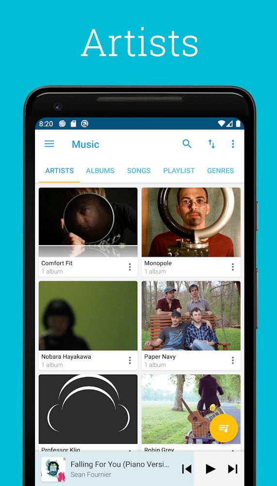 Schermata Pixel+ – Music Player 1