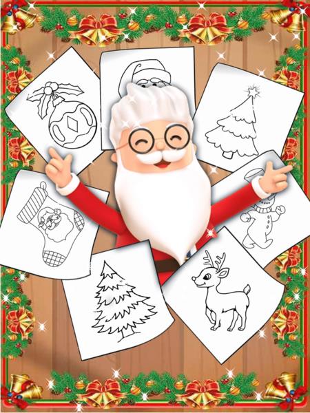 Christmas Coloring Pages Captura de tela 2