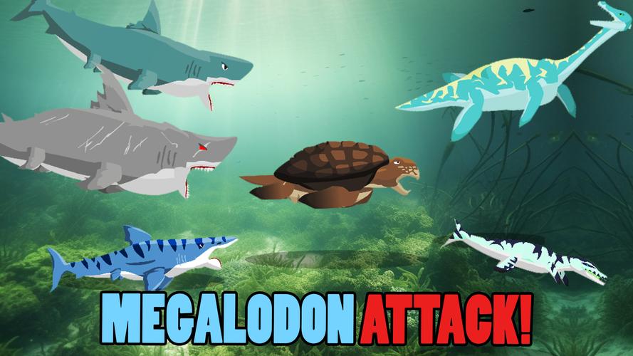 Megalodon Fights Sea Monsters 스크린샷 0