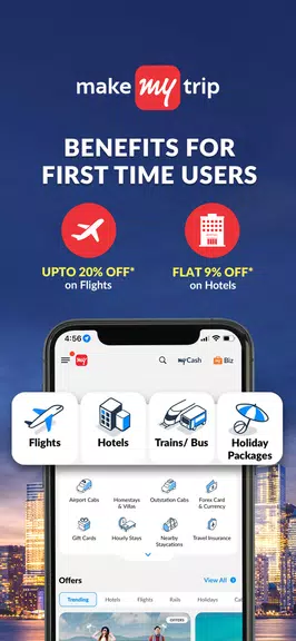 MakeMyTrip - Flights & Hotels Ekran Görüntüsü 1