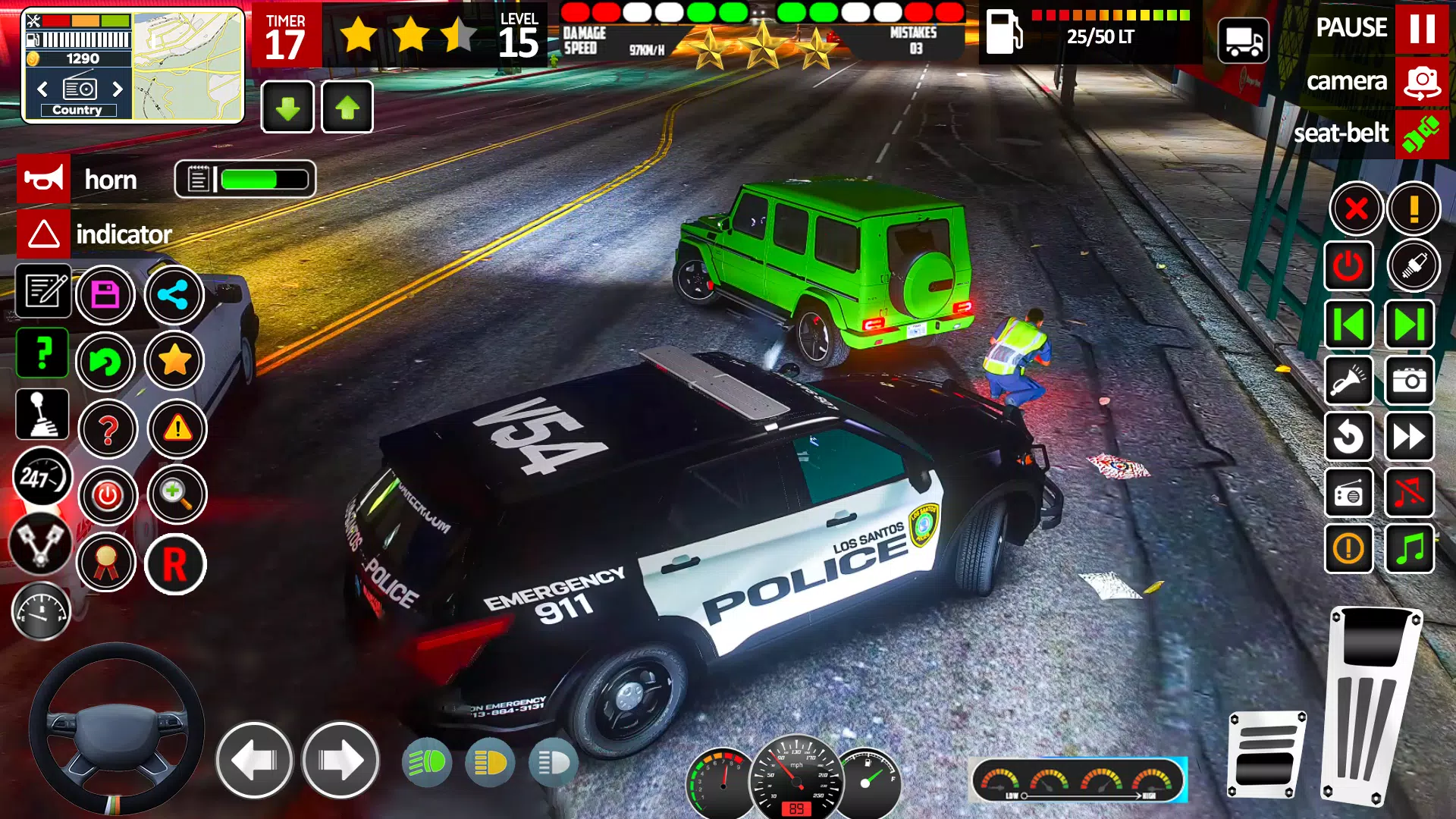 Car Chase Game Cop Simulator Tangkapan skrin 2