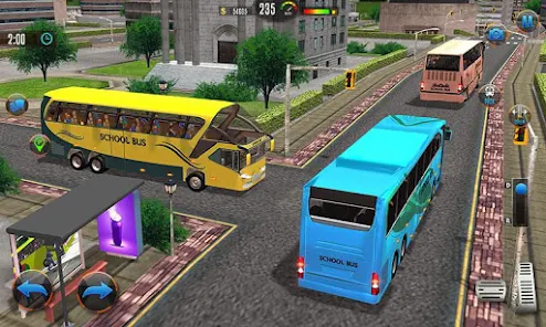 Offroad School Bus Drive Games ภาพหน้าจอ 1