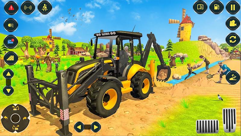 Village Excavator JCB Games स्क्रीनशॉट 3