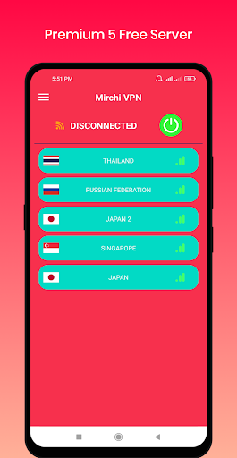 Mirchi VPN - Private & Fast Screenshot 1