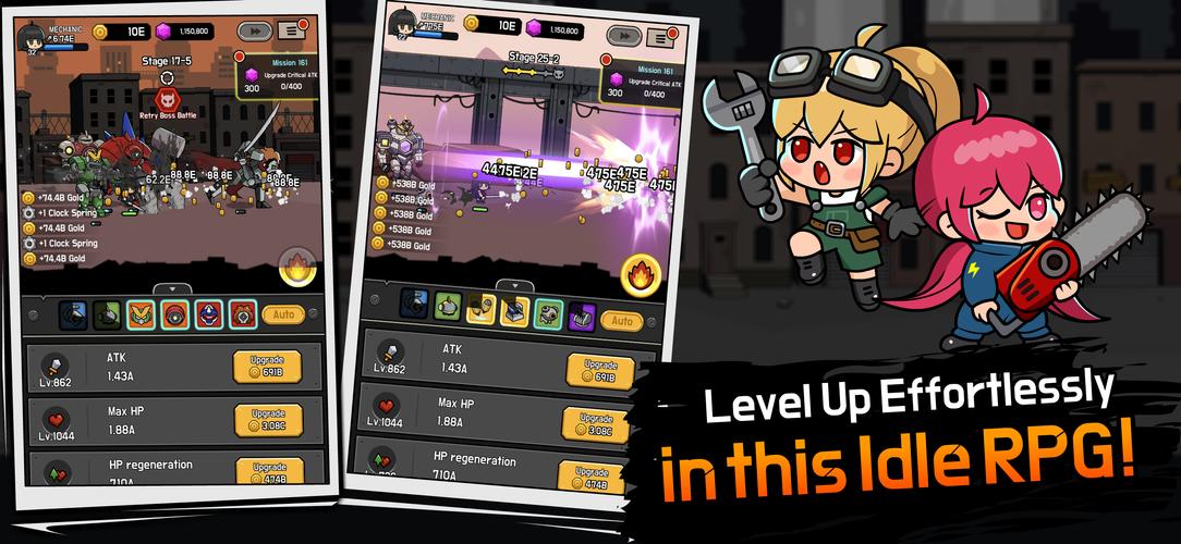 Mechanic Legends : Idle RPG Captura de tela 1