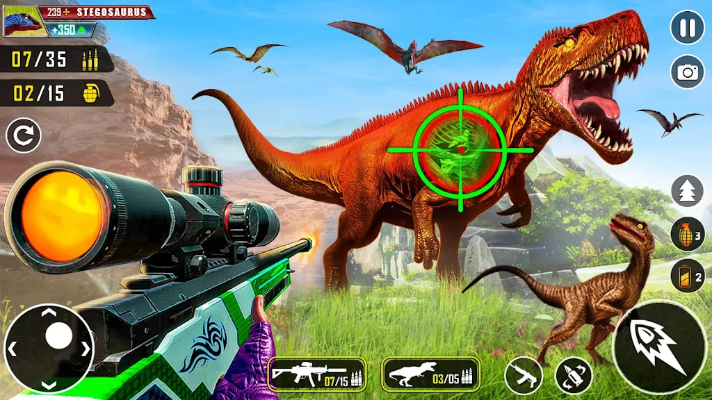 Wild Dino Hunter 3D Gun Games স্ক্রিনশট 1