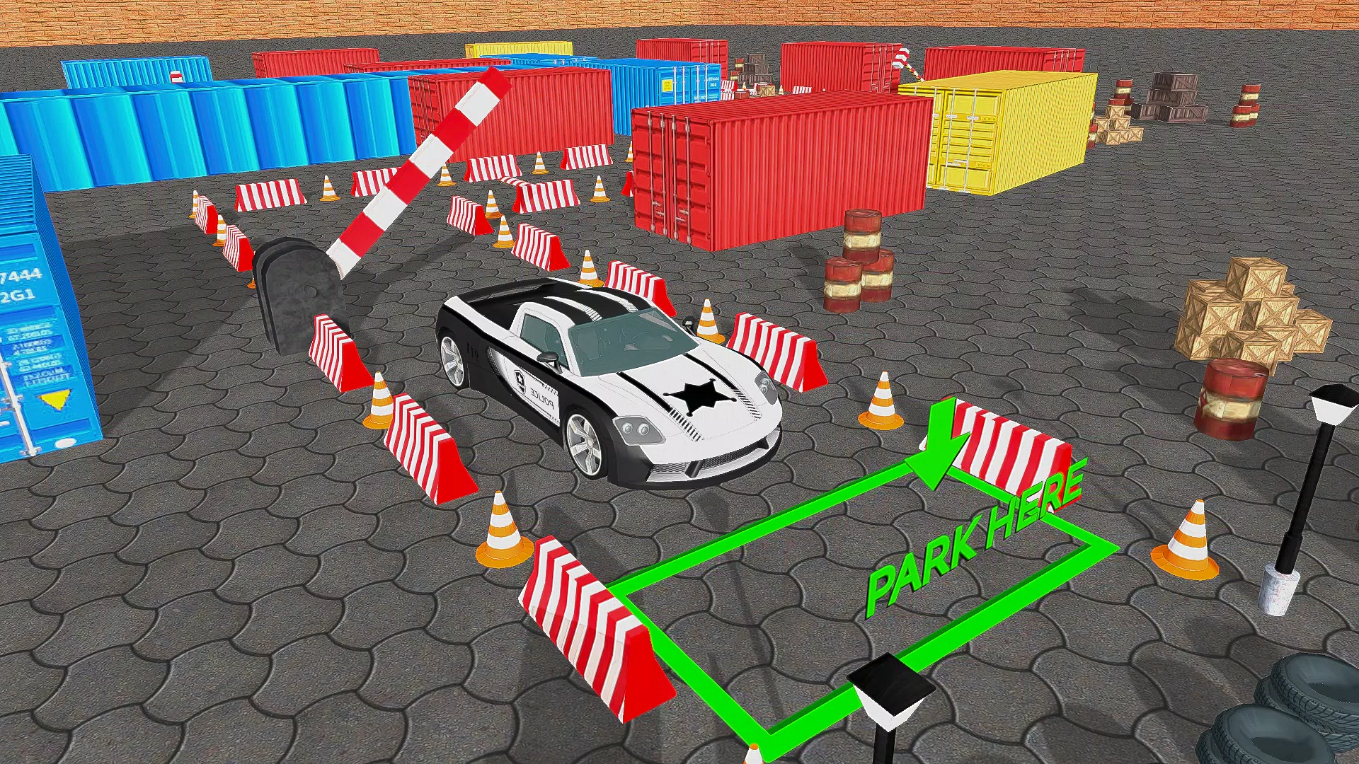 Police Car Parking Car Game 3D Ekran Görüntüsü 0