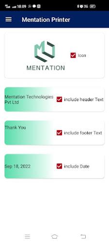 Mentation Printer Tangkapan skrin 1