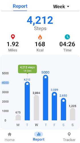 Pedometer - Step Tracker स्क्रीनशॉट 2