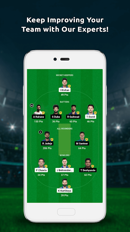 Schermata IPL Fantasy Team 11 Prediction 2