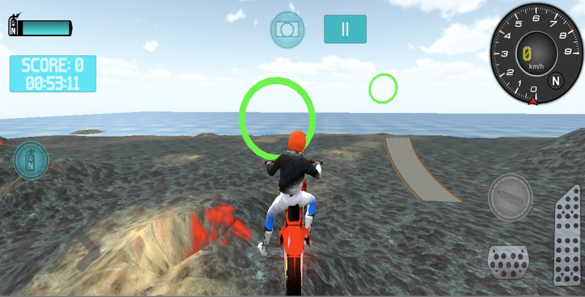 Motocross Volcano Jumping Screenshot 2