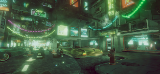 VR Cyberpunk City Schermafbeelding 3