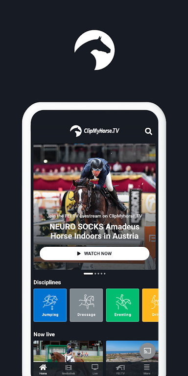 ClipMyHorse.TV & FEI.TV Zrzut ekranu 0