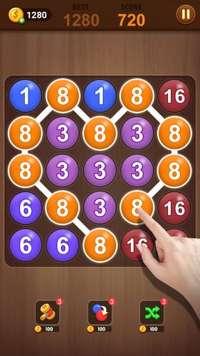 Merge bubble - Number game Schermafbeelding 3