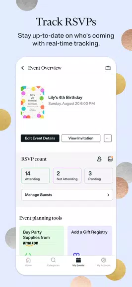 Evite: Email & SMS Invitations ภาพหน้าจอ 2