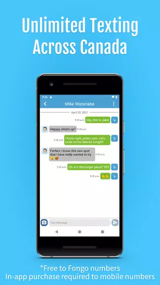 Fongo - Talk and Text Freely ภาพหน้าจอ 3