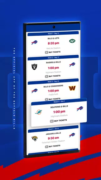 Buffalo Bills Mobile Captura de tela 2