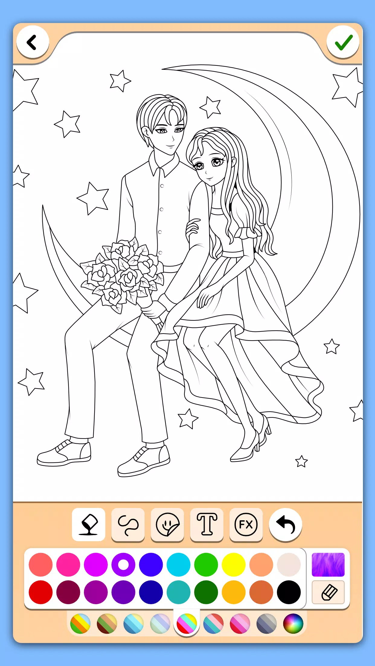 Valentines love coloring book Screenshot 1