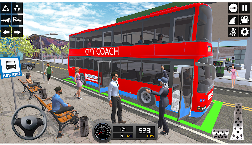 Driving Simulator 3d Bus Games ภาพหน้าจอ 3