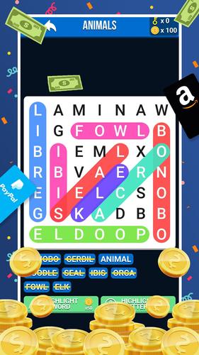 Make Money: Word Search Capture d'écran 1