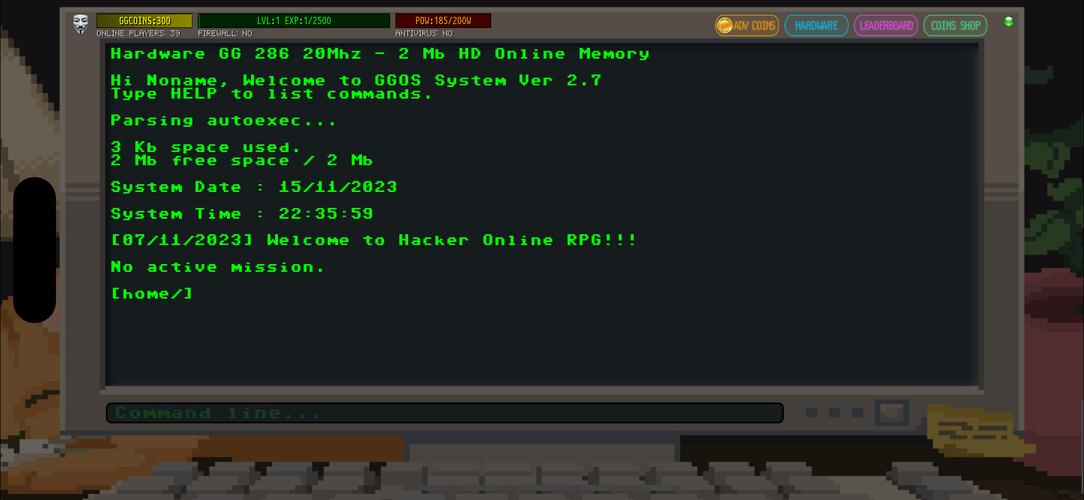 Hacker Online RPG Capture d'écran 0