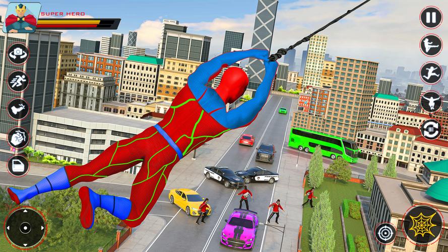 Spider Flying Rope Hero Games স্ক্রিনশট 0