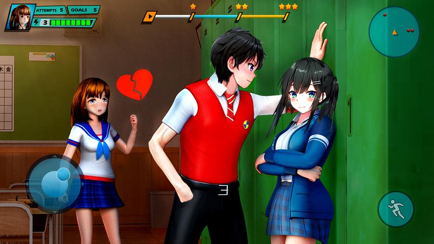 School Love Life: Anime Games Tangkapan skrin 3