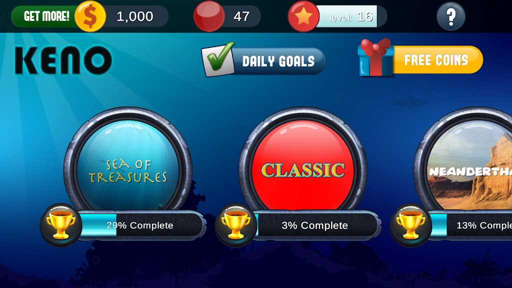 Keno Free Keno Game Tangkapan skrin 1
