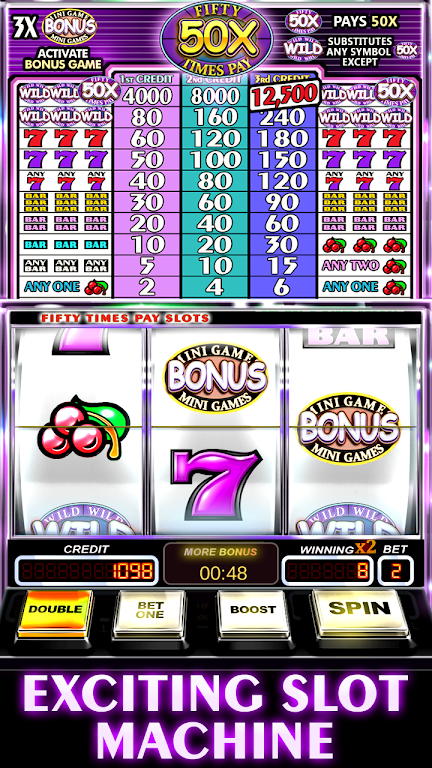 Free Slot Machine 50X Pay 스크린샷 0