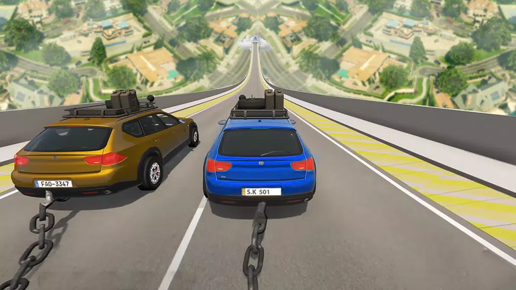 Chained Cars Stunt Racing Game स्क्रीनशॉट 0